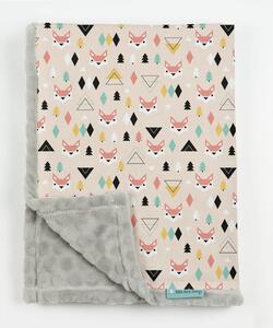 Coperta in microfibra per bambini Foxes, 130 x 170 cm Foxes Pattern - Little Nice Things