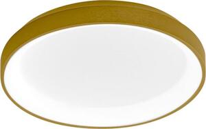 Lampada a soffitto Krizia P/P 30W 2500lm 3000K in alluminio oro spazzolato - Plafoniera LED a luce diretta dimmerabile - Gea Luce