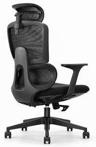 Sedia da ufficio ergonomica con poggiatesta regolabile e schienale in rete