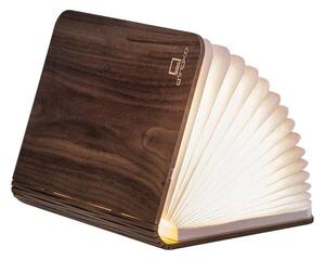 Lampada da tavolo a forma di libro a LED, marrone scuro, in legno di noce Booklight - Gingko