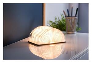 Lampada da tavolo a forma di libro a LED, marrone scuro, in legno di noce Booklight - Gingko