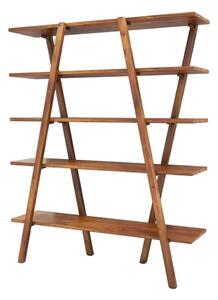Libreria in legno di pino marrone cognac 120x148 cm Perla - Kalune Design