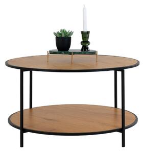 Tavolino rotondo con piano in rovere naturale ø 80 cm Vita - House Nordic
