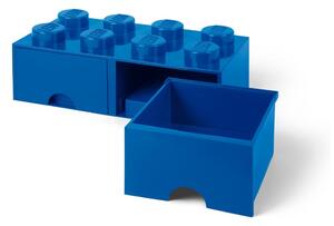 Scatola portaoggetti blu scuro con due cassetti - LEGO®