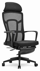 Sedia da ufficio ergonomica con schienale a rete e poggiatesta regolabile