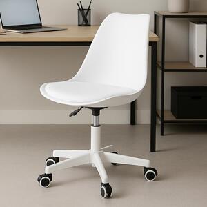 Sedia da ufficio BAKAJI, ergonomica, dal design moderno, con altezza regolabile e imbottitura