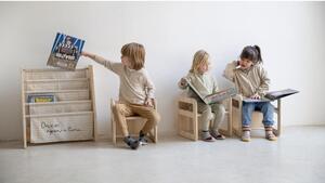 Libreria per bambini in tessuto beige 60x70 cm Once Upon a Time - Folkifreckles