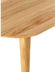 Tavolo ovale in legno di quercia Archie, 200 x 100 cm