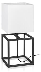 Lampada da tavolo in bianco e nero , 20 x 20 cm Cube - Markslöjd