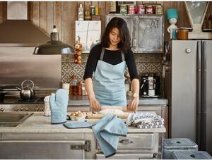 Asciugamano da cucina in cotone grigio Fuji - Tiseco Home Studio
