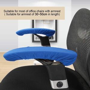 Braccioli elastici per sedia da ufficio - Stretch - Braccioli rimovibili per sedia da computer (blu), set da 2