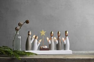 Decorazione luminosa bianca con motivo natalizio Krubba - Star Trading