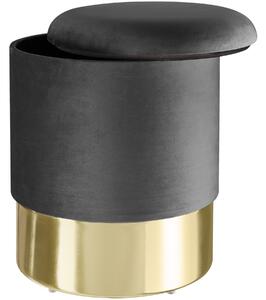 Tectake 403956 sgabello sarina - grigio scuro