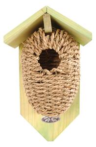 Casetta per uccelli in seagrass, altezza 26,2 cm - Esschert Design