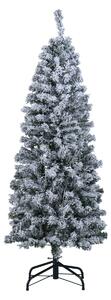 Costway Albero di 150cm natale illuminato decorazione natalizia per casa e ufficio, Albero base in metallo pieghevole
