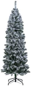 Costway Albero di 180cm natale illuminato decorazione natalizia per casa e ufficio, Albero base in metallo pieghevole