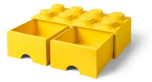 Contenitore giallo con due cassetti - LEGO®