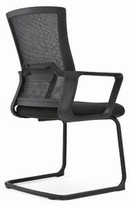 Sedia da ufficio moderna con schienale in rete e design ergonomico