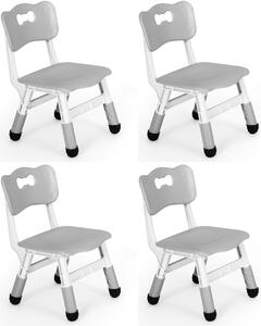 Sedia da scrivania per bambini Clevich, sedia in plastica per bambini, portata massima 100 kg, altezza regolabile
