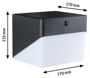 Paulmann 95746 - LED/2,3W IP44 Lampada solare da parete con sensore EILEEN 3,7/230V