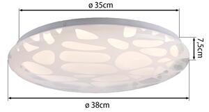JUST LIGHT. 14009-16 - plafoniera LED dimmerabile ART PLAFO LED/20W/230V bianco + telecomando