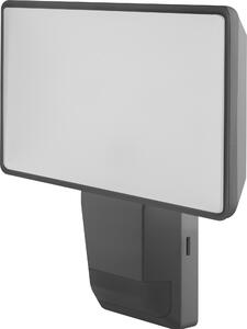 OSRAM ENDURA PRO Proiettore a sensore da parete per esterni ad alta efficienza con ampio angolo di emissione dal design ottico innovativo, 27W in grigio scuro, protezione IP55, per parcheggi e parchi