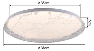 JUST LIGHT. 14008-16 - Plafoniera LED dimmerabile ART PLAFO LED/20W/230V bianco + telecomando