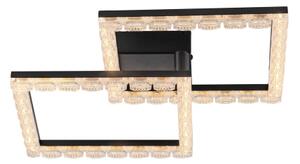 JUST LIGHT. 14732-18 - Plafoniera LED GLITRA LED/17,5W/230V nero