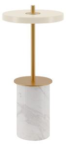 Lampada da tavolo dimmerabile a LED in marmo crema con paralume in metallo (altezza 25,5 cm) Asteria Move Mini - UMAGE