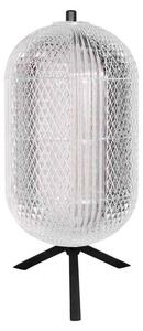 Lampada da tavolo - argento nero - Geripu - plastica metallo - Ø 15cm - LED - 3841ZW - Mexlite