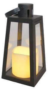 Lanterna LED nera (altezza 20 cm) - Dakls