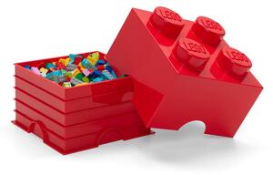 Scatola portaoggetti rossa quadrata - LEGO®