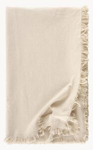Tovaglia in misto cotone e lino con frange Scarlett