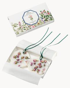 Set di 2 candele profumate botaniche Damask Rose (floreale, delicato, miele)
