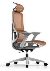 Sedia da ufficio ergonomica con schienale in rete e struttura regolabile