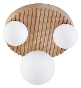 Plafoniera Lindby, Mori, dimmerabile, Legno, Soggiorno, Moderno