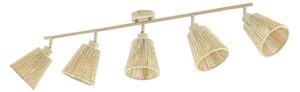 Plafoniera Lindby, Anuva, dimmerabile, Beige, Soggiorno, Carta / Cartone, Campagna / rustico