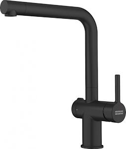 FRANKE ACTIVE L TWIST rubinetto in NERO-MATT con bocca fissa / Rubinetto da cucina / Miscelatore monocomando