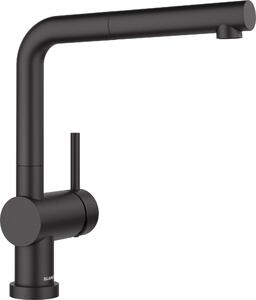 Miscelatore da cucina Blanco con doccetta LINUS-S nero opaco 527523