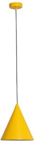 Lampada a sospensione ALDEX, Form, dimmerabile, Giallo, Sala da pranzo, Metallo
