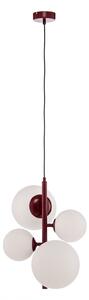 Lampada a sospensione ALDEX, Joel, dimmerabile, Rosso, Soggiorno, Metallo, Moderno
