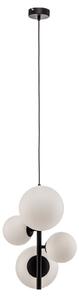 Lampada a sospensione ALDEX, Dione, dimmerabile, Nero, Soggiorno, Vetro, Moderno