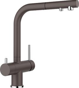 Blanco Fontas S II - Miscelatore per lavello con bocca estraibile e funzione filtro, pietra grigia 525207