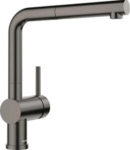 Rubinetto da cucina Blanco con doccetta LINUS-S acciaio scuro satinato 527733