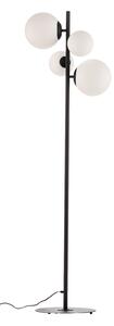 Lampada da terra ALDEX, Dione, Nero, Soggiorno, Vetro, Moderno