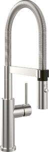 Villeroy & Boch Steel Expert 2.0 - Miscelatore per lavello con braccio flessibile e doccia, acciaio inox 928000LC