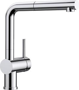 BLANCO 512402 Rubinetto LINUS-S in CROMO con leva di comando a destra / Miscelatore monocomando / Miscelatore