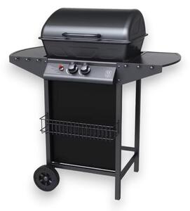 Barbecue a gas 2 fuochi con pietra lavica per esterno
