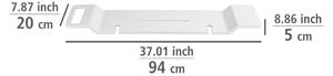 Mensola da bagno bianca, lunghezza 94 cm Matera - Wenko