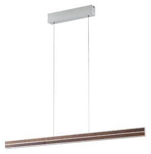 Lampada a sospensione Quitani, Lisene, dimmerabile, Legno, Sala da pranzo, Legno, Design